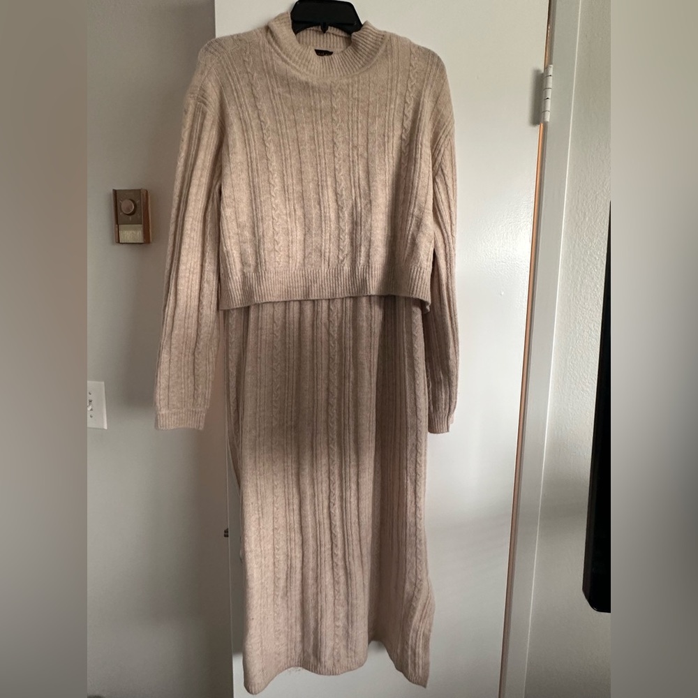 Current air layered sweater dress